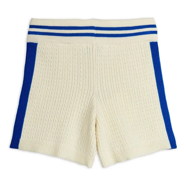 Pantaloncini in maglia di cotone biologico | Ecru