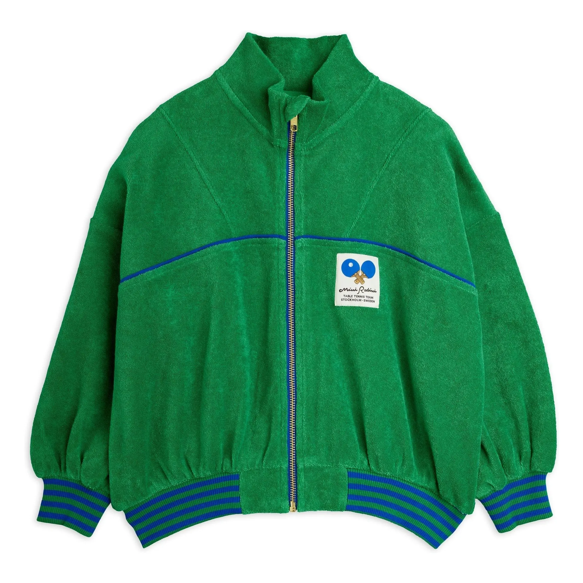 Sweat Zippé Eponge Coton Bio | Vert- Image produit n°0