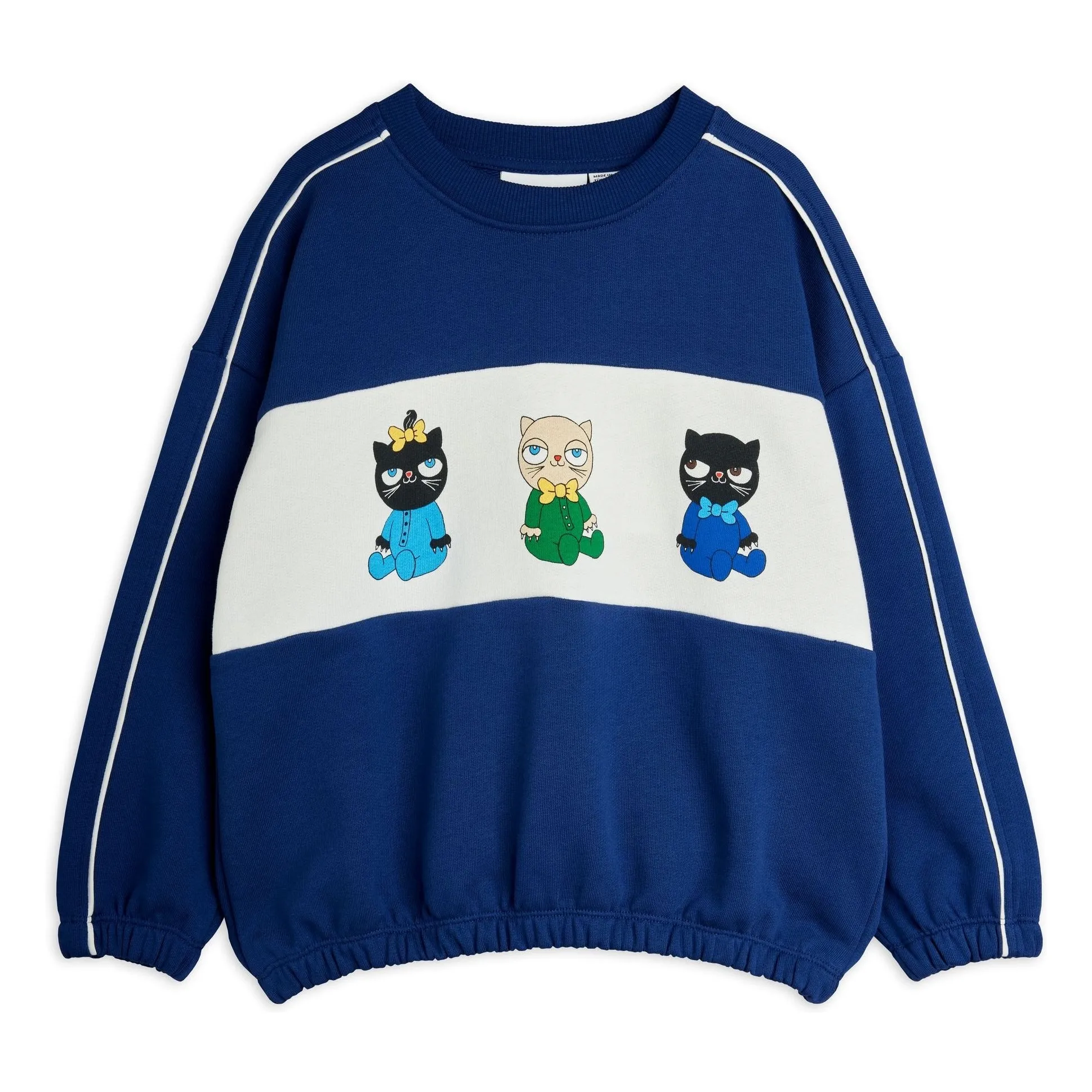 Sweat Animaux Coton Bio | Bleu foncé- Image produit n°0