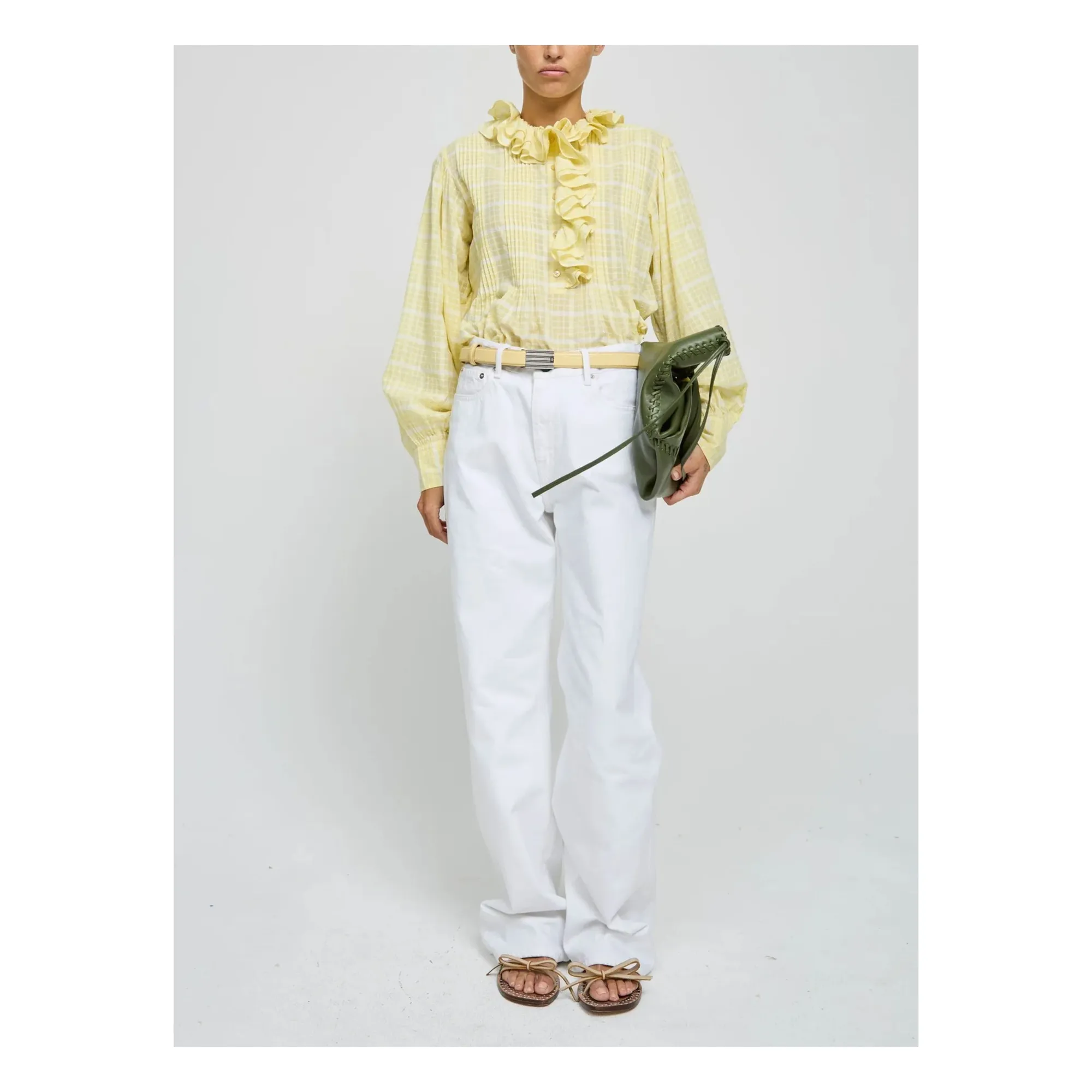 Blouse Phibi Coton | Jaune- Image produit n°2