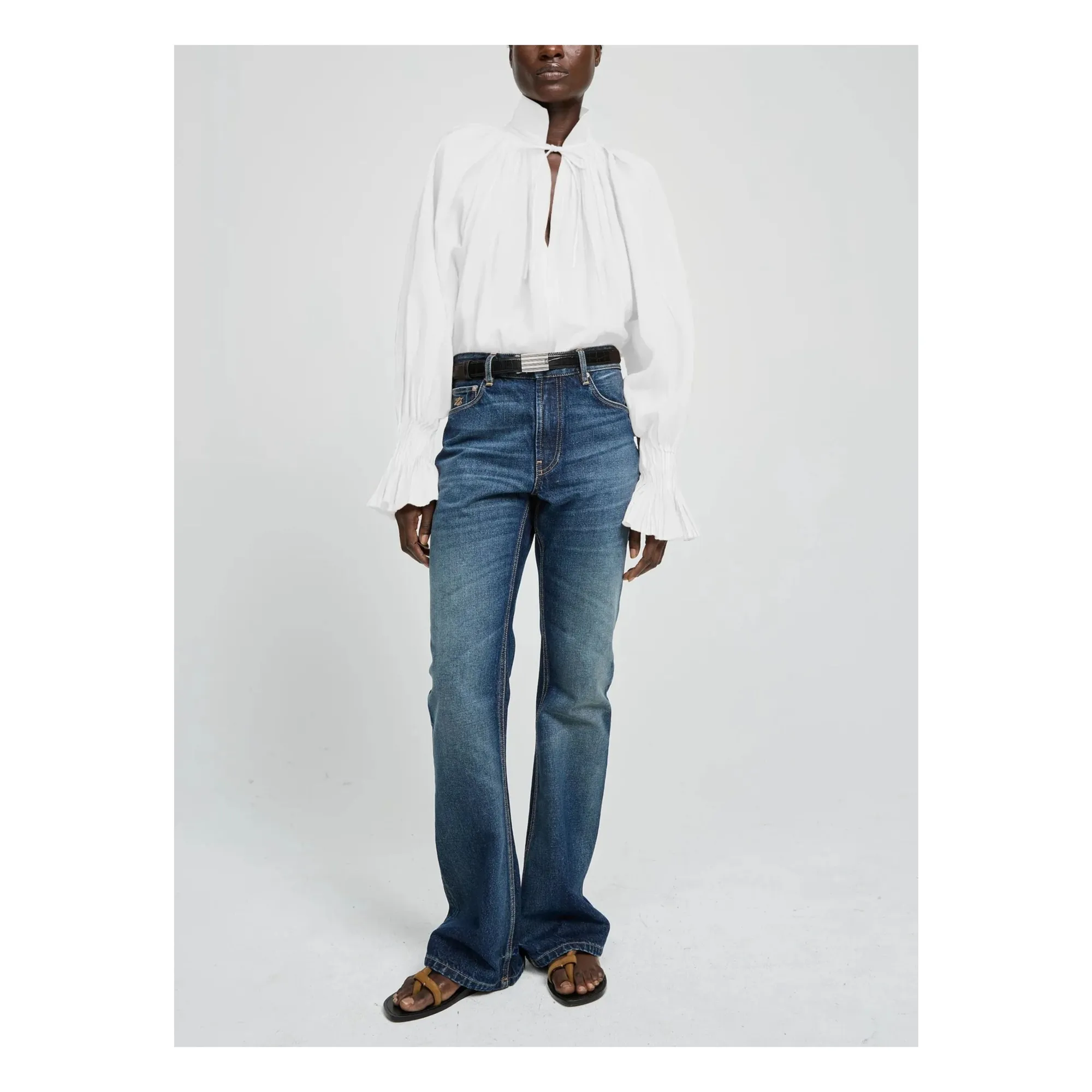 Blouse Wheela Coton | Blanc- Image produit n°0
