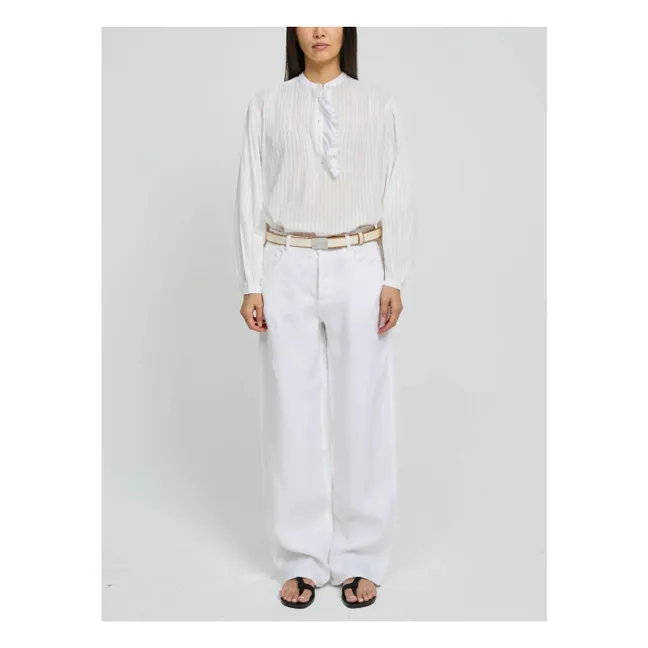 Blusa de algodón Fava | Blanco