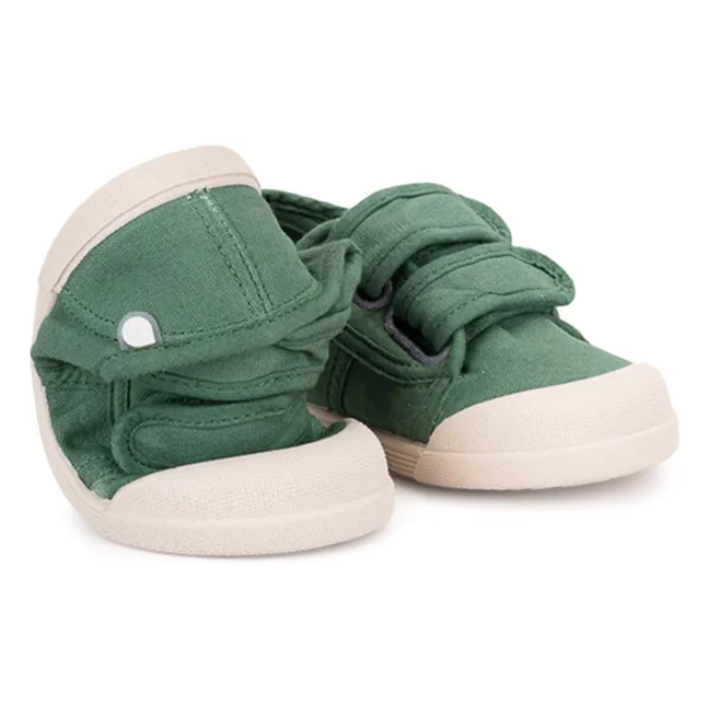 Sneaker mit doppeltem Klettverschluss Lona | Grün