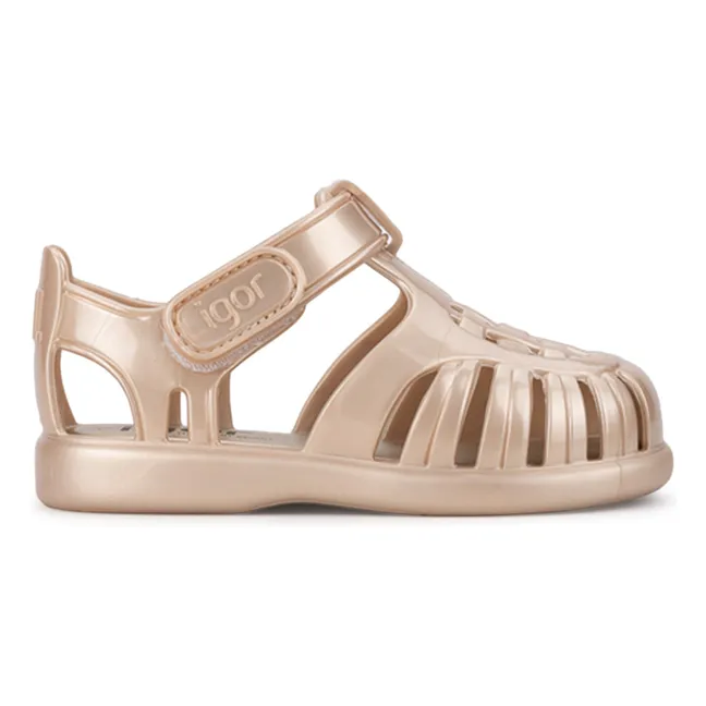 Chaussures d'Eau Tobby Brillantes | Doré