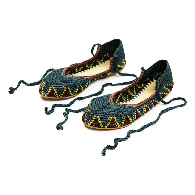 Ballerinas High Seaweed Blue | Peacock blue