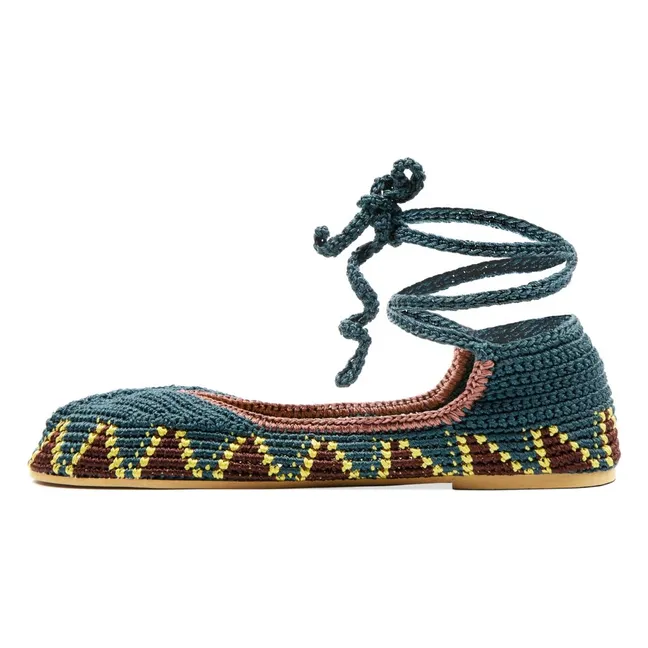 High Ballerinas Seaweed Blue | Pfauenblau