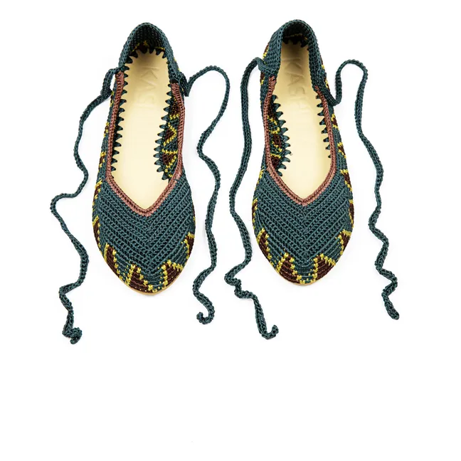 Ballerinas High Seaweed Blue | Peacock blue