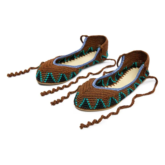 Ballerinas High Almond Brown | Camel