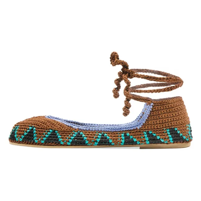 Ballerinas High Almond Brown | Camel