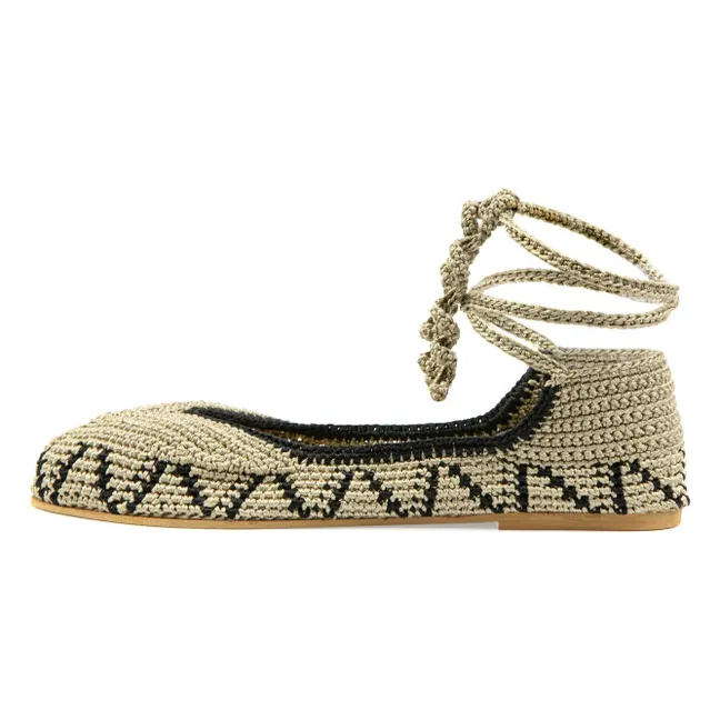 High Peanut Brown Ballerinas | Braun