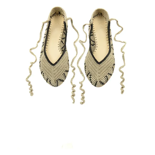High Peanut Brown Ballerinas | Braun