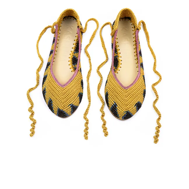 Ballerinas High Curry Brown | Yellow Curry colour