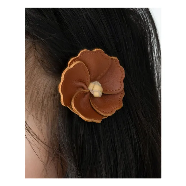 Zaza Fields Hibiscus hair clip | Maple