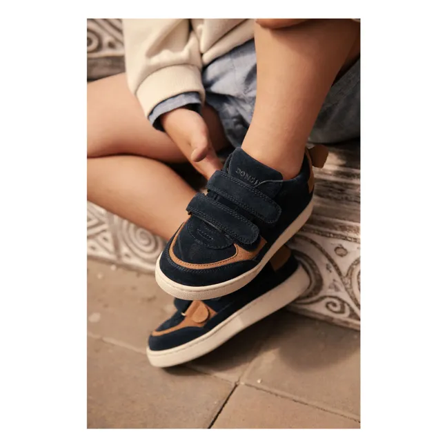 Baskets Scratchs Rinou Koala Suede | Bleu nuit