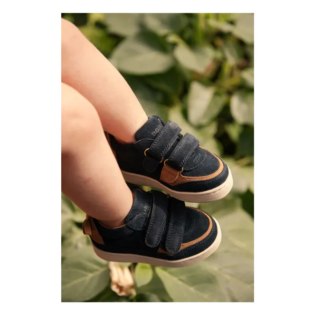 Baskets Scratchs Pinou Koala Suede | Bleu nuit