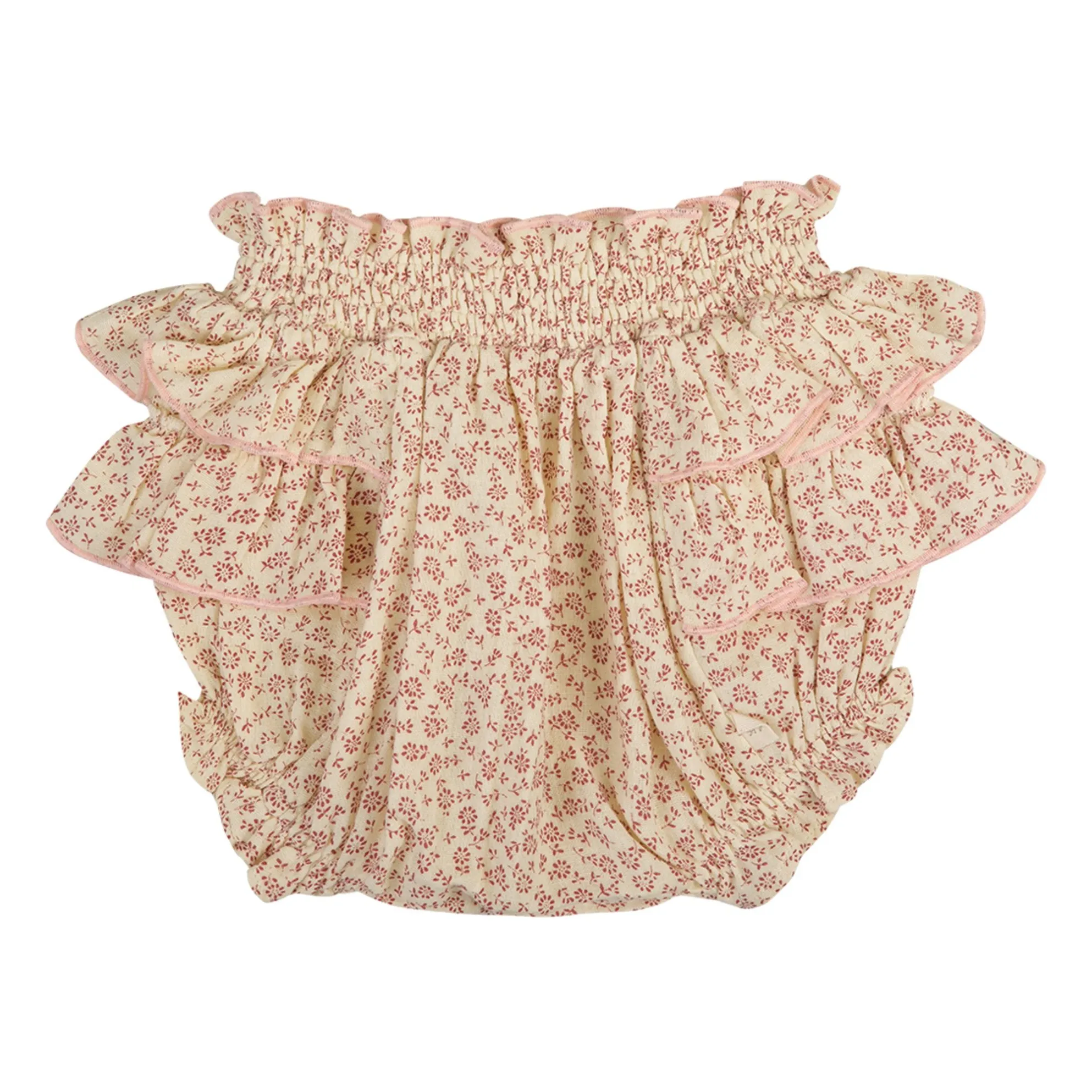Lilinoa Ecru Lise Liberty Cotton Gauze Ruffle Bloomer