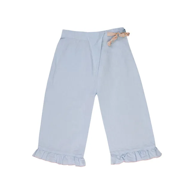 Pantalones de lino Léon | Azul Cielo