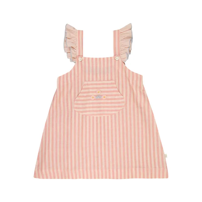 Robe Volants Eve Rayée | Blush
