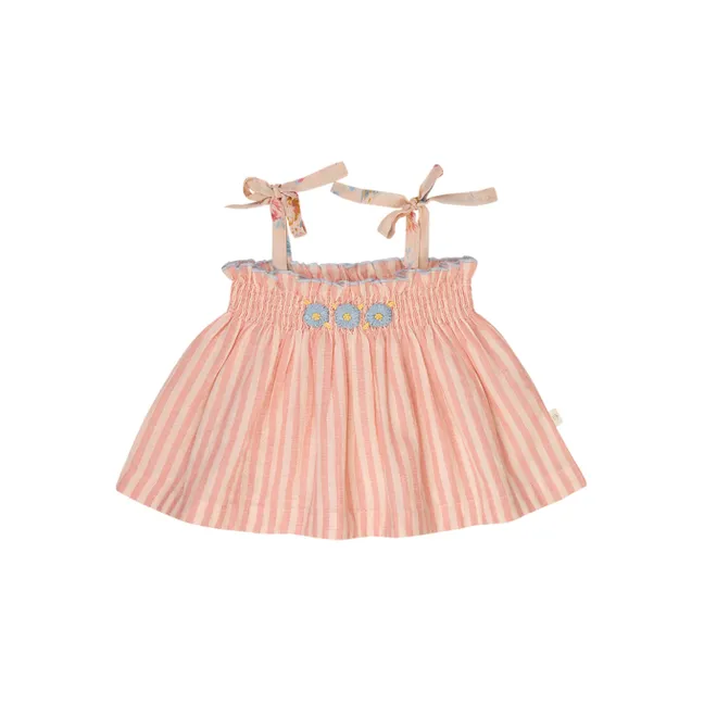 Top de rayas Annette bordado | Blush