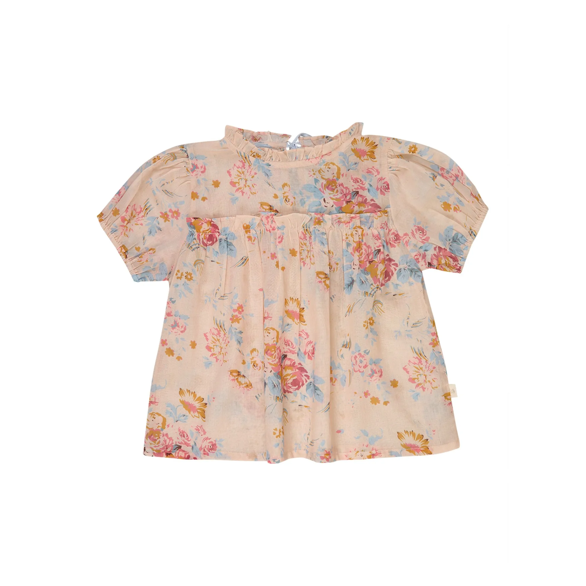 Lilinoa Peach Blouse Elise Fleurie Voile De Coton