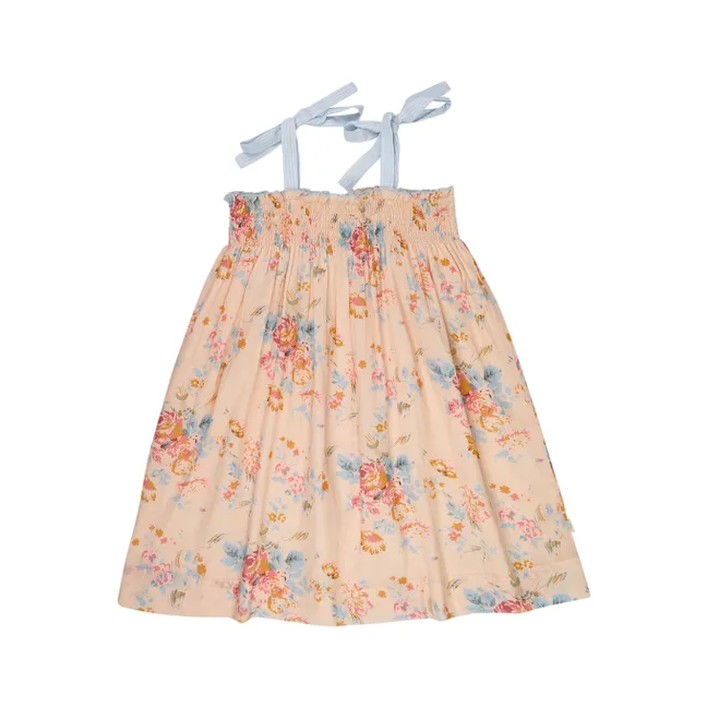 Vestido Babette Fleurie Smocked | Rosa Melocotón