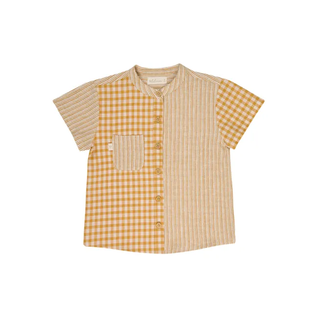 Camisa Alphonse Patchwork | Caramelo