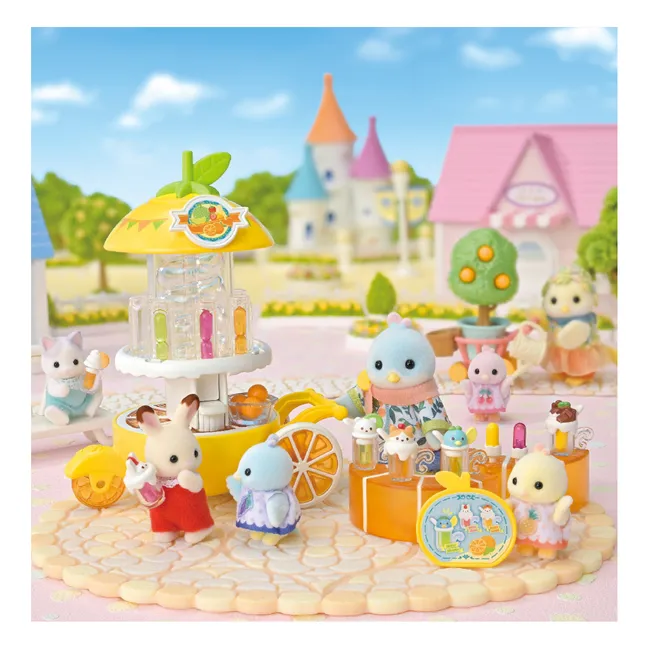 The fruit juice stand