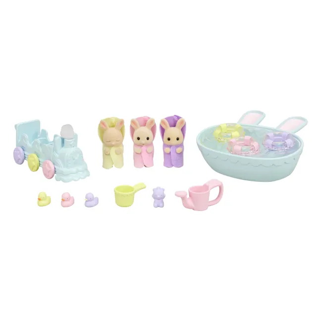 Lapin trillizos Crema y accesorios de baño