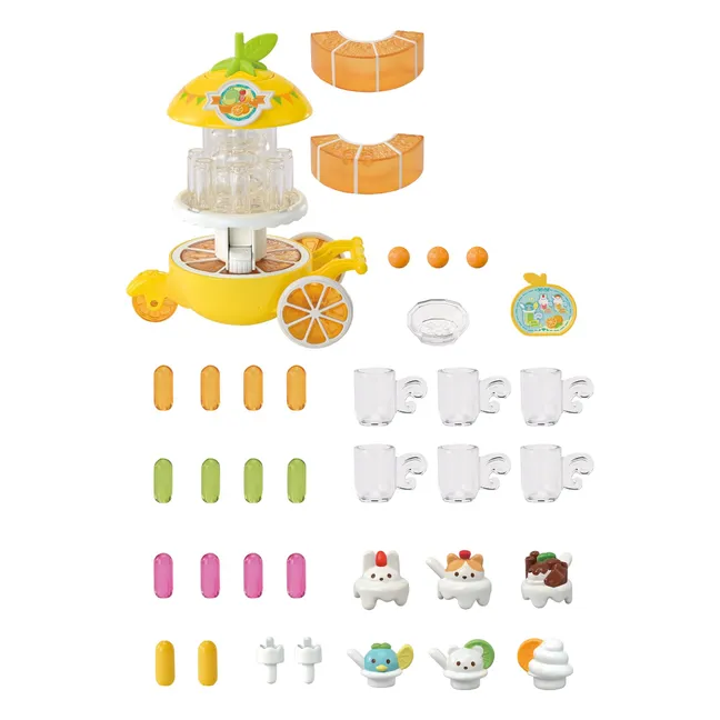 The fruit juice stand