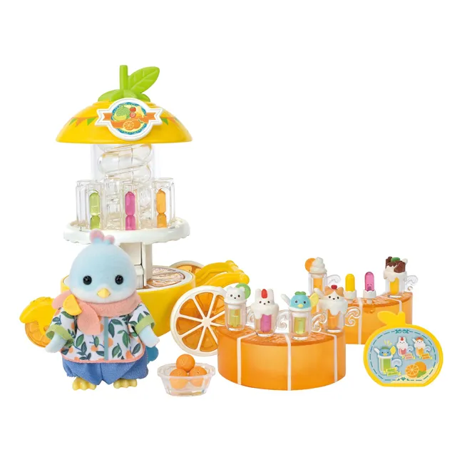 The fruit juice stand