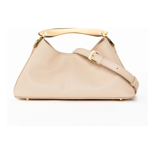 Bolso Mini Boomerang Piel Caviar | Nude