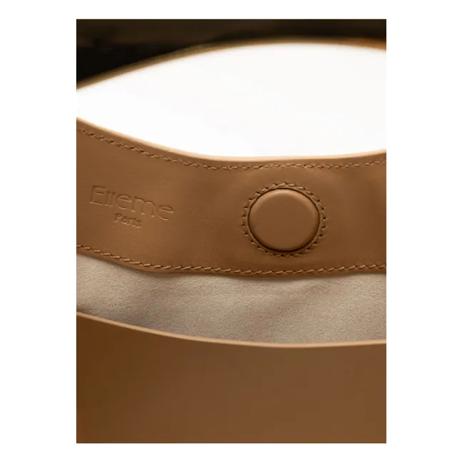 Bolso de piel Boomerang | Café