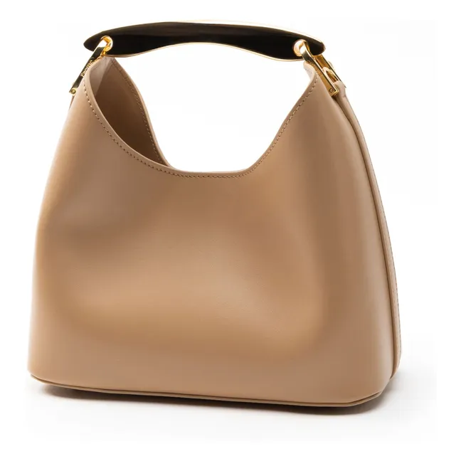 Boomerang Leather Bag | Coffee