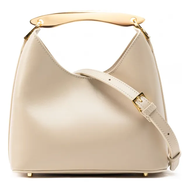 Boomerang Leather Bag | Sesame