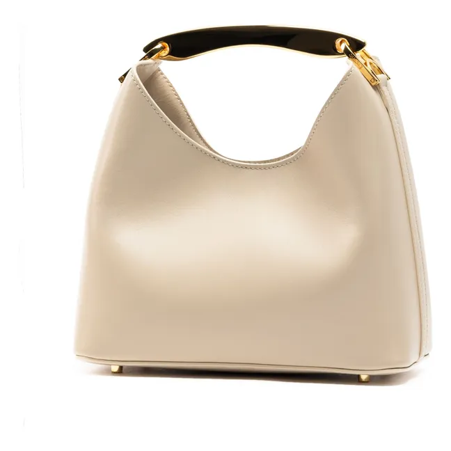 Boomerang Leather Bag | Sesame