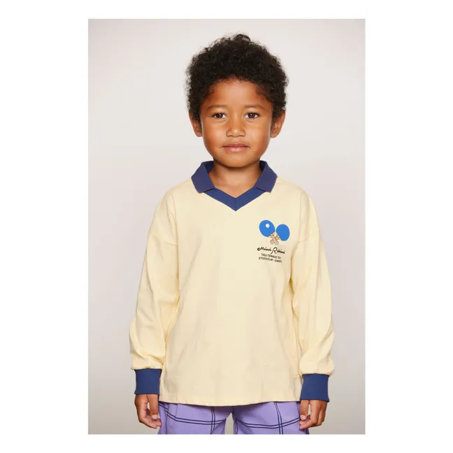 Polo in cotone biologico Ping Pong | Giallo