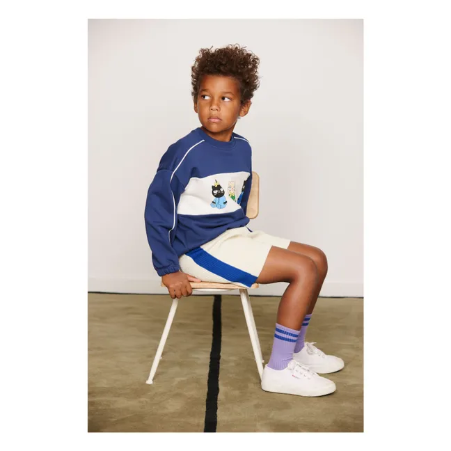 Sweat Animaux Coton Bio | Bleu foncé