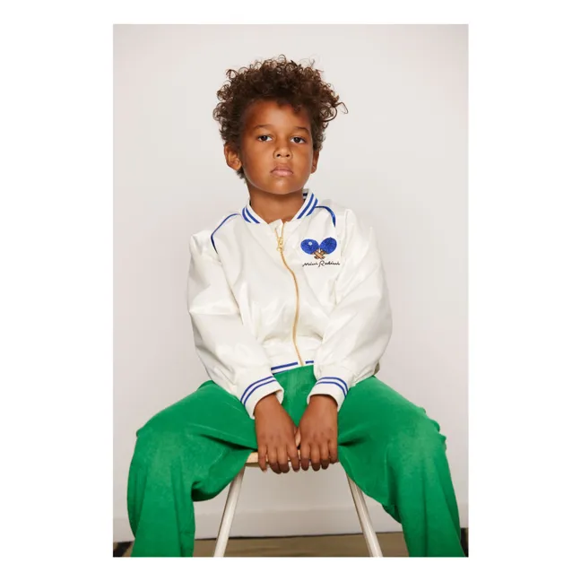 Chaqueta de ping-pong de fibra reciclada | Blanco