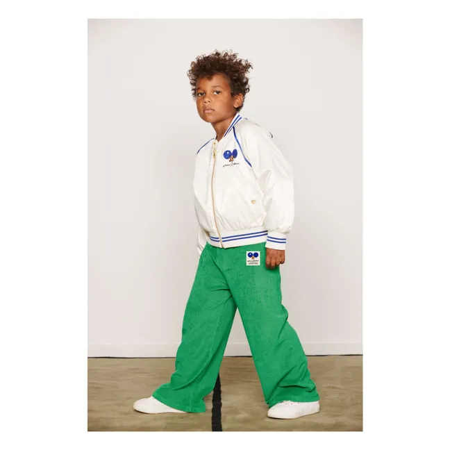 Organic cotton terry Ping Pong jogger | Green