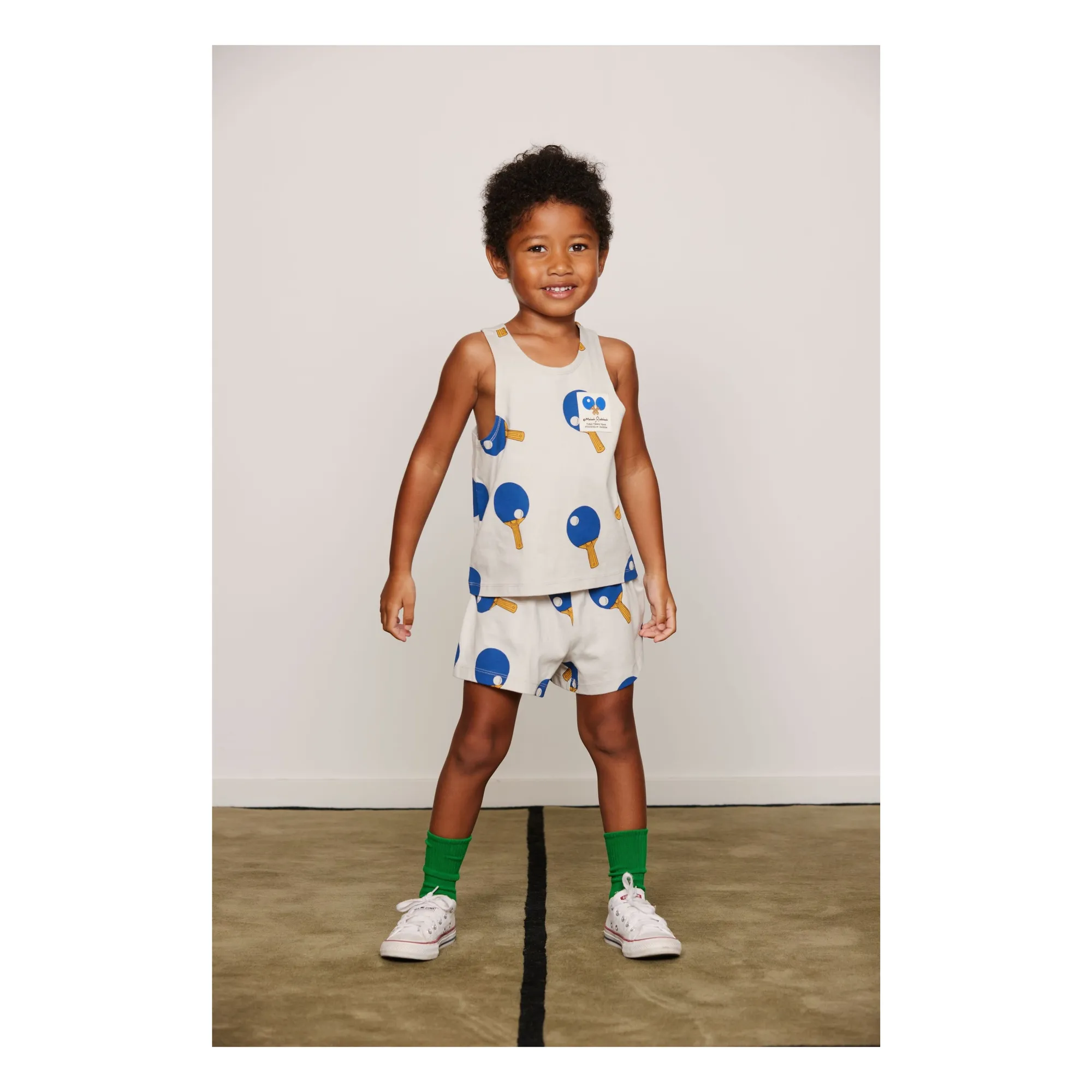 Chaussettes Ping Pong Coton Bio | Vert- Image produit n°5