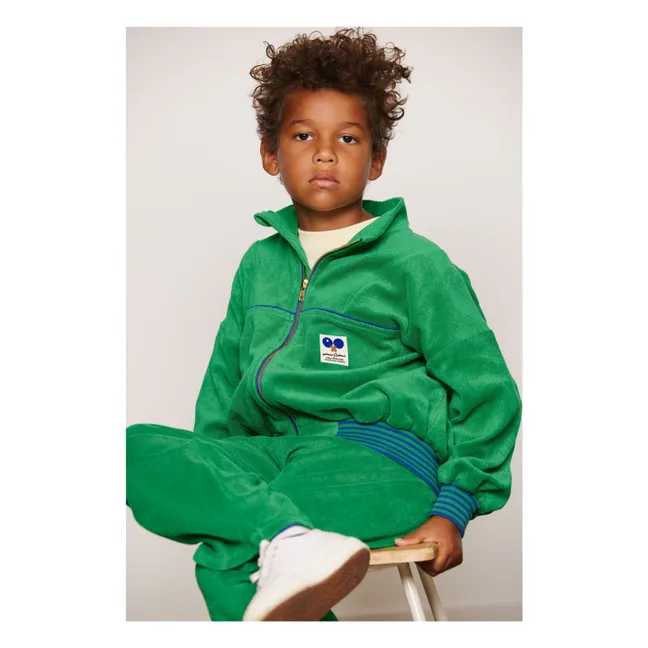 Jogger de rizo de algodón orgánico | Verde