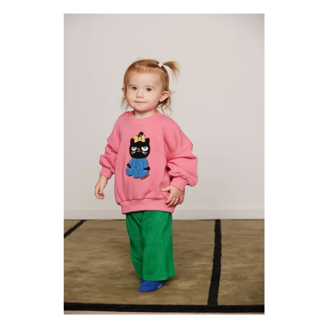 Organic cotton terry Ping Pong jogger | Green
