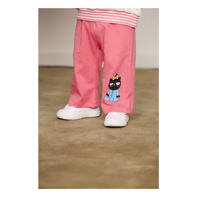 Felpa a righe in cotone biologico Ping Pong | Bianco