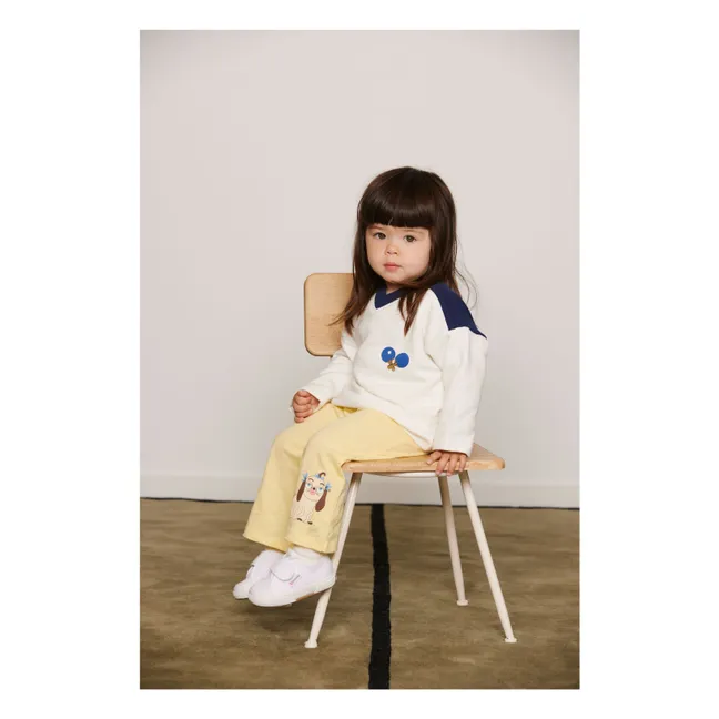 Organic cotton Ping Pong sweatshirt | White