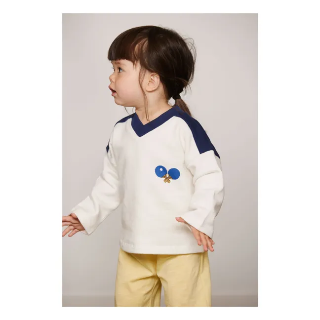 Sweat Ping Pong Coton Bio | Blanc