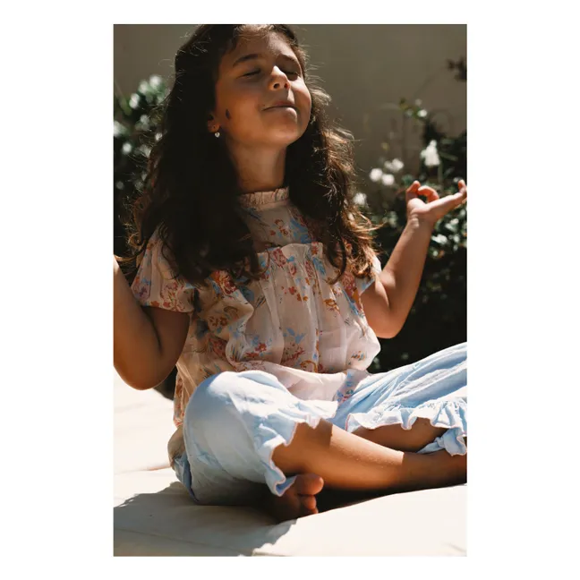 Pantalones de lino Léon | Azul Cielo