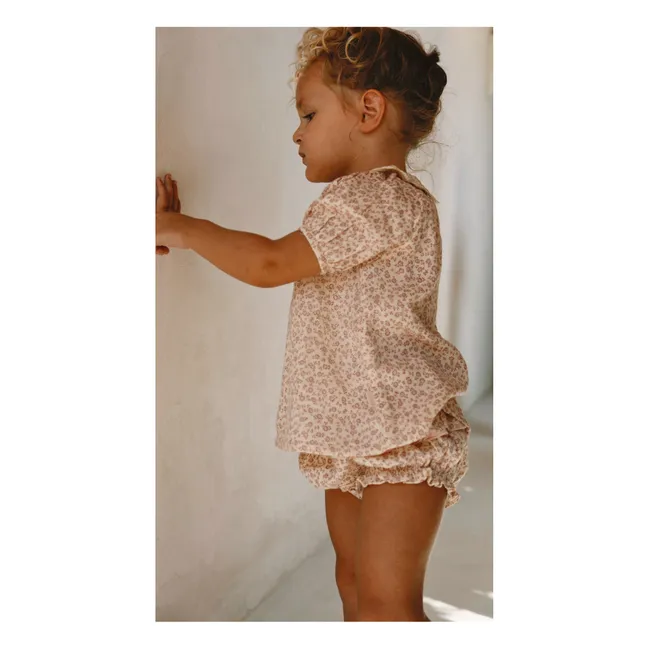 Blouse Crochet collar Charlotte Liberty | Ecru