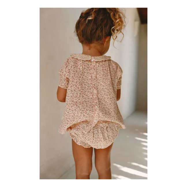 Blouse Crochet collar Charlotte Liberty | Ecru
