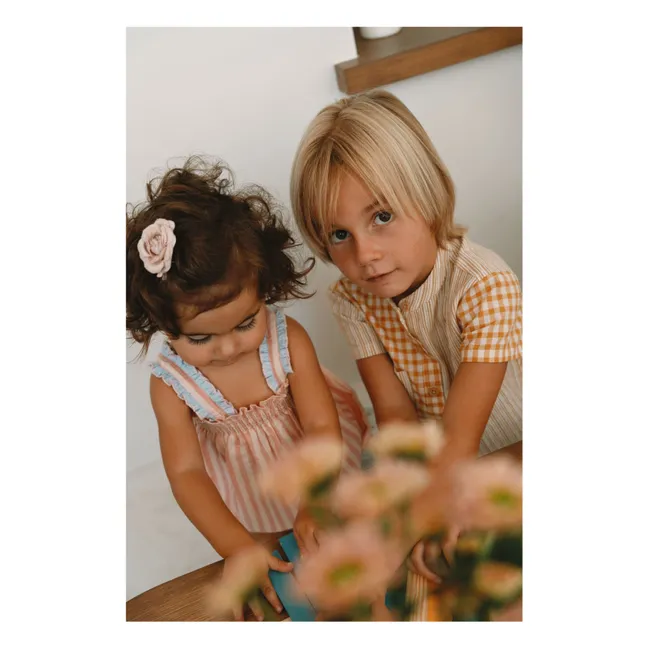 Alphonse Patchwork shirt | Caramel