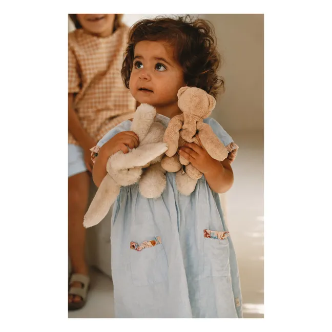 Marie Lin embroidered dress | Light blue